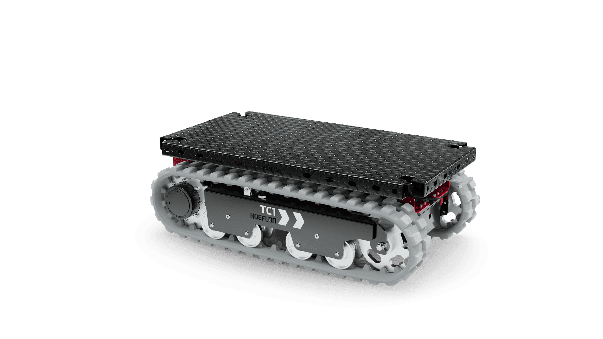 TC1 Kettenfahrzeug mit Plattform.